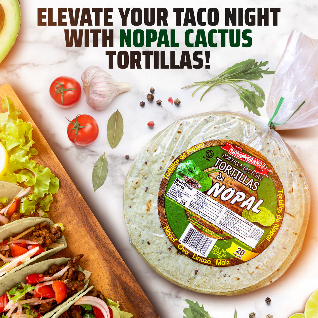 Nopal Cactus Tortillas