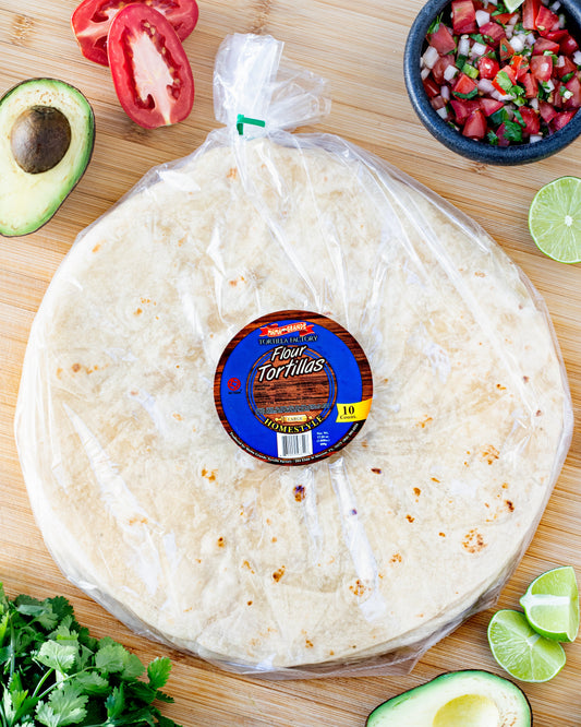 Flour Tortillas - Extra Large Burrito Size (Sincronizada) - Mama Grande Tortilla Factory